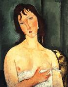 Portrait of a yound woman (Ragazza) Amedeo Modigliani